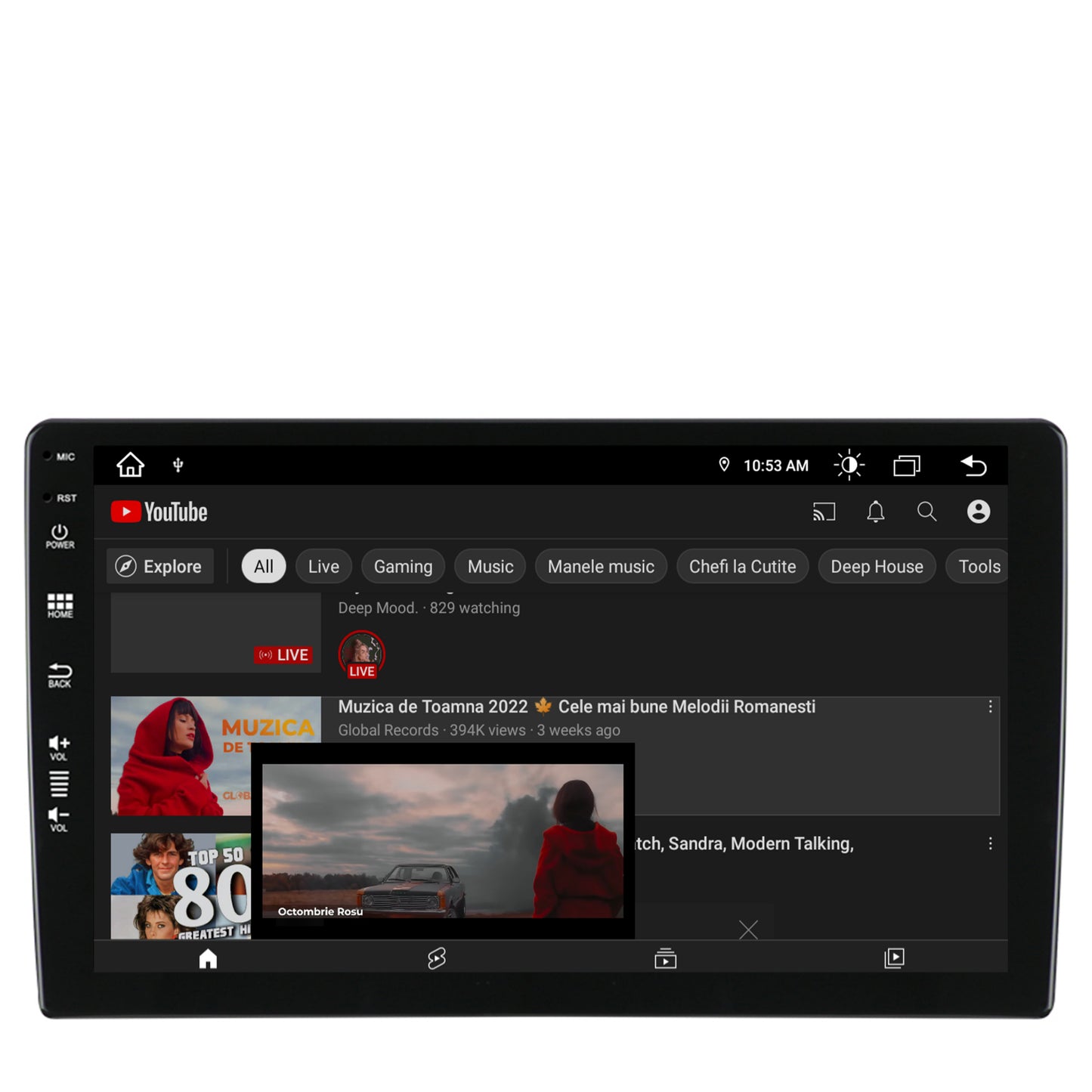Navigatie All-in-one Universala, Android, Z-Octacore / 8GB RAM + 256GB ROM, 10.1 Inch - AD-BGZ10008