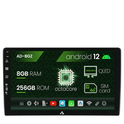 Navigatie All-in-one Universala, Android, Z-Octacore / 8GB RAM + 256GB ROM, 10.1 Inch - AD-BGZ10008