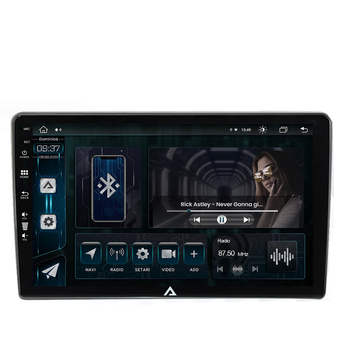 Navigatie All-in-one Universala, Android, Z-Octacore / 8GB RAM + 256GB ROM, 9 Inch - AD-BGZ9008