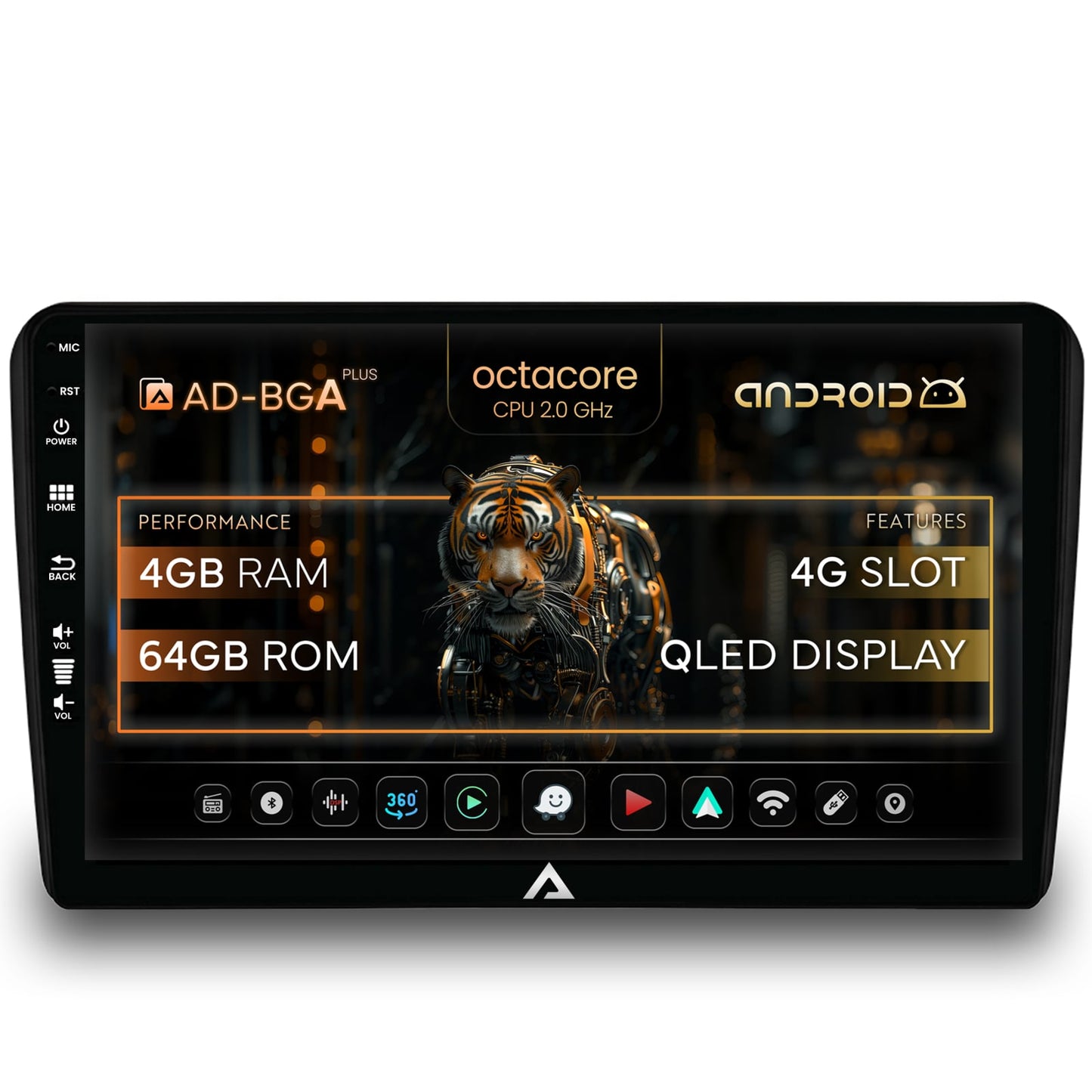 Navigatie Audi A3/ S3/ RS3, Android, A-Octacore / 4GB RAM + 64GB ROM, 9 Inch - AD-BGA9004+AD-BGRKIT424