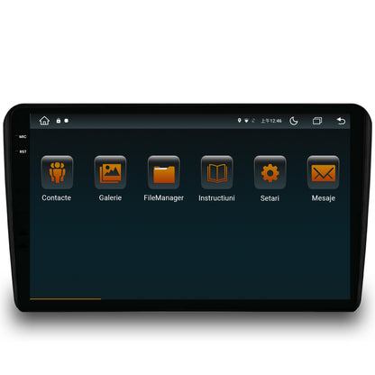 Navigatie Audi A3/ S3/ RS3, Android, V-Octacore / 4GB RAM + 64GB ROM, 9.5 Inch - AD-BGV9004+AD-BGRKIT424