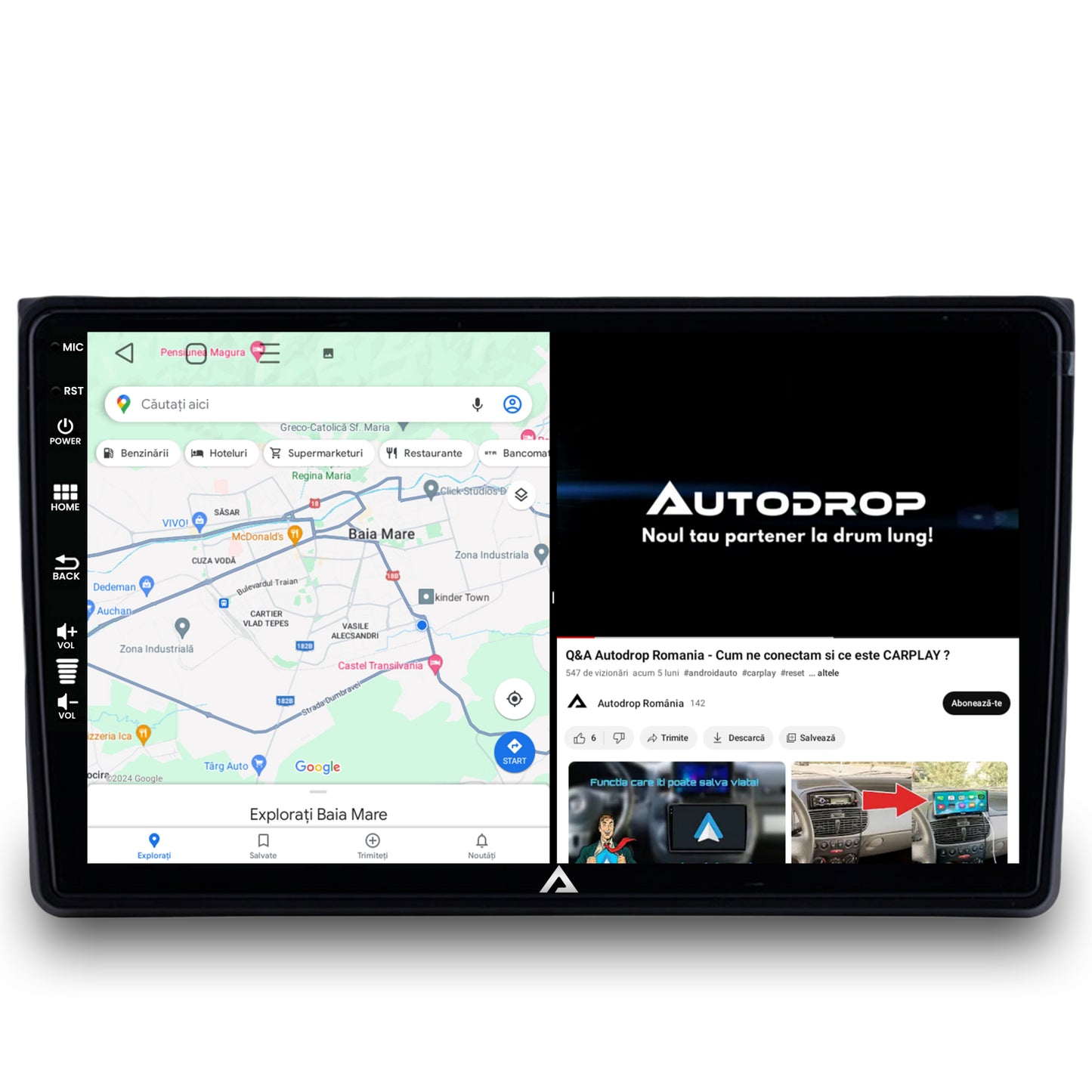 Navigatie Audi A4(B6/B7) / Seat Exeo, Android, E-Octacore / 2GB RAM + 32GB ROM, 9 Inch - AD-BGE9002+AD-BGRKIT425