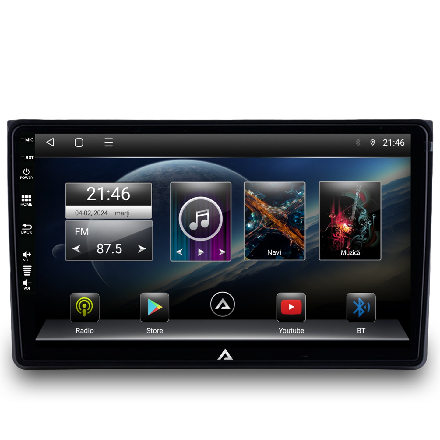 Navigatie Audi A4(B6/B7) / Seat Exeo, Android, E-Octacore / 2GB RAM + 32GB ROM, 9 Inch - AD-BGE9002+AD-BGRKIT425