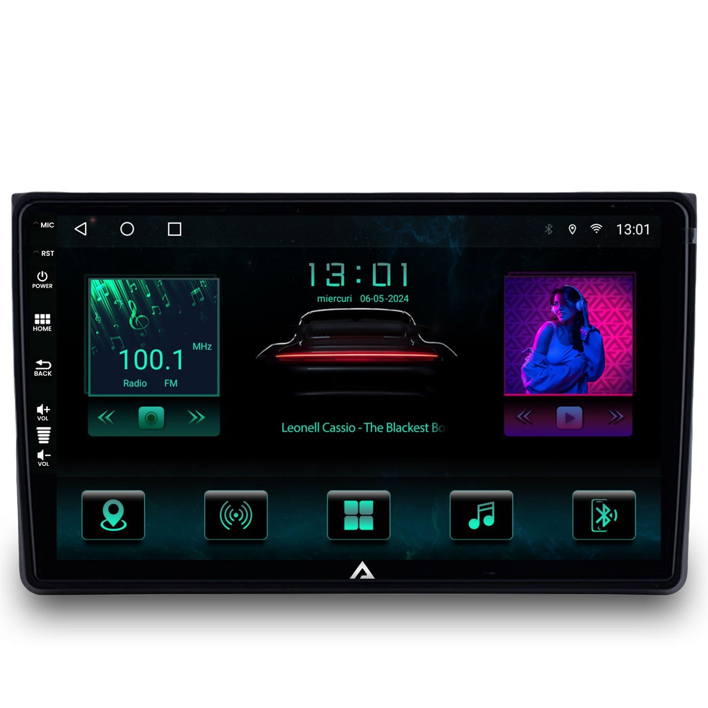 Navigatie Audi A4(B6/B7) / Seat Exeo, Android, A-Octacore / 4GB RAM + 64GB ROM, 9 Inch - AD-BGA9004+AD-BGRKIT425