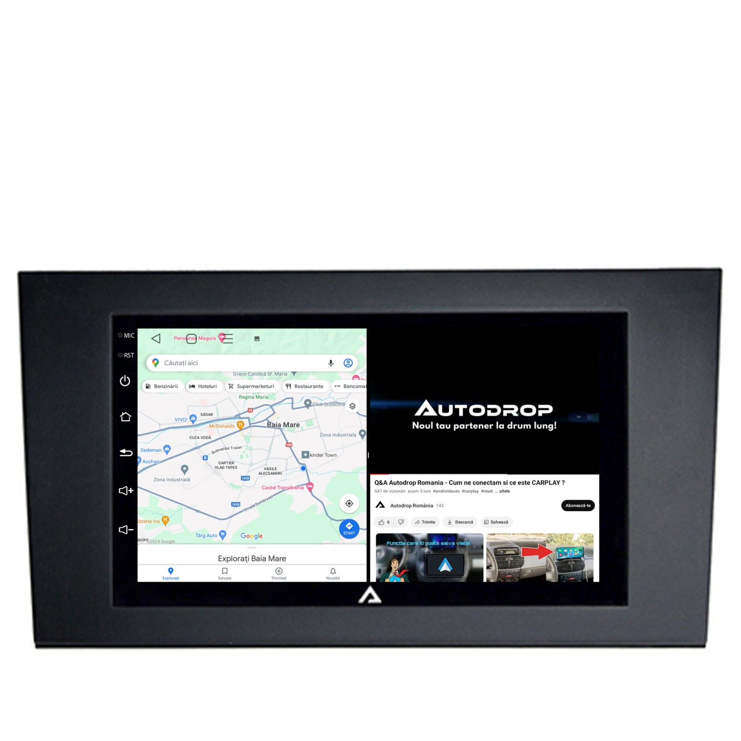 Navigatie Audi A4(B6/B7) / Seat Exeo, Android, P-Octacore / 2GB RAM + 32 ROM, 7 Inch - AD-BGP1002+AD-BGRAU0062DIN