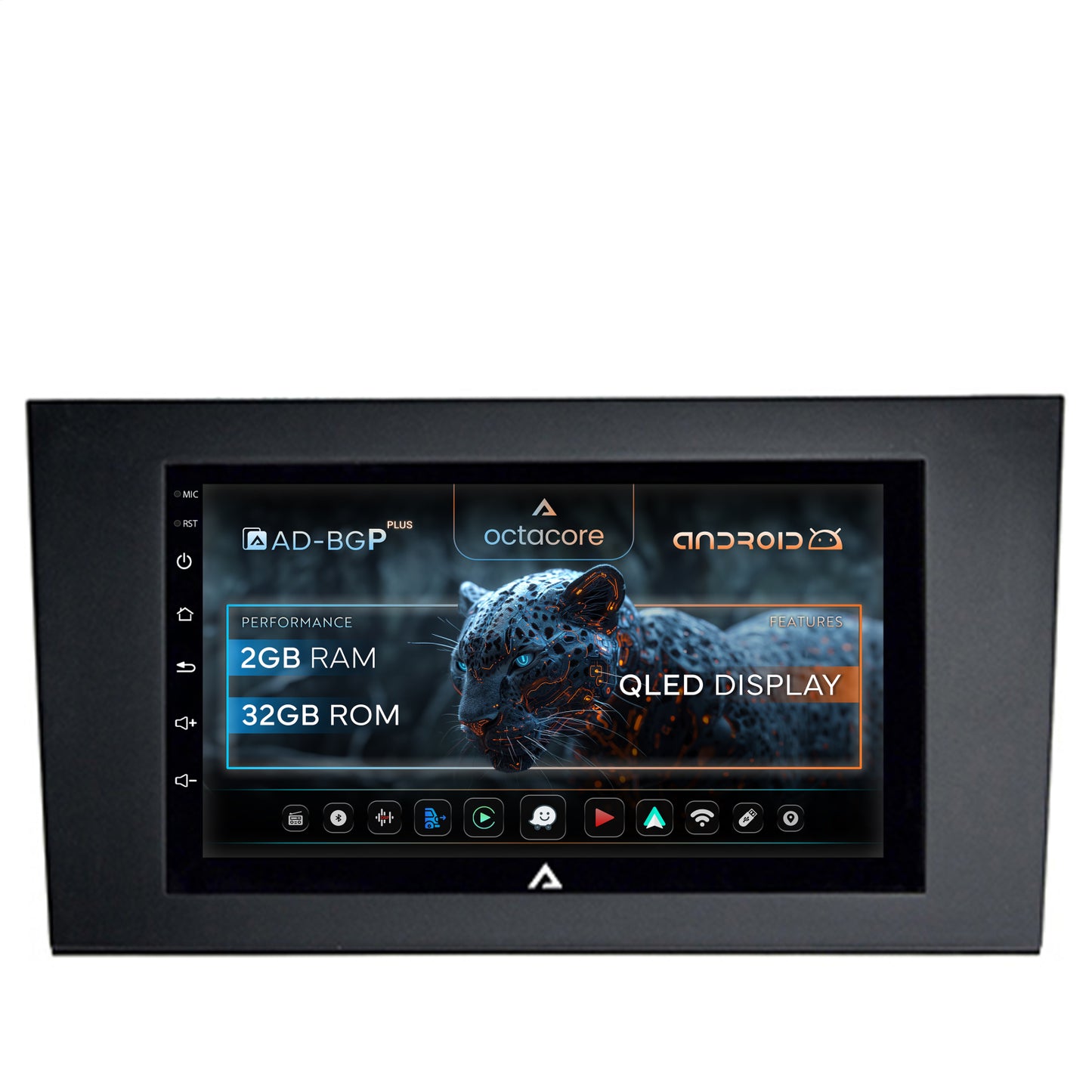 Navigatie Audi A4(B6/B7) / Seat Exeo, Android, P-Octacore / 2GB RAM + 32 ROM, 7 Inch - AD-BGP1002+AD-BGRAU0062DIN