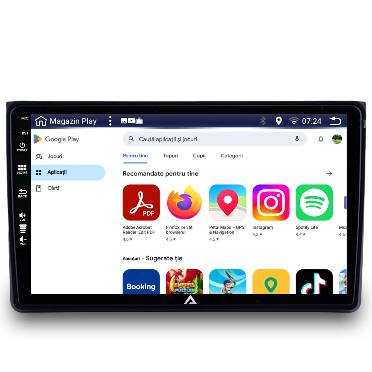 Navigatie Audi A4(B6/B7) / Seat Exeo, Android, P-Octacore / 2GB RAM + 32GB ROM, 9 Inch - AD-BGP9002+AD-BGRKIT425