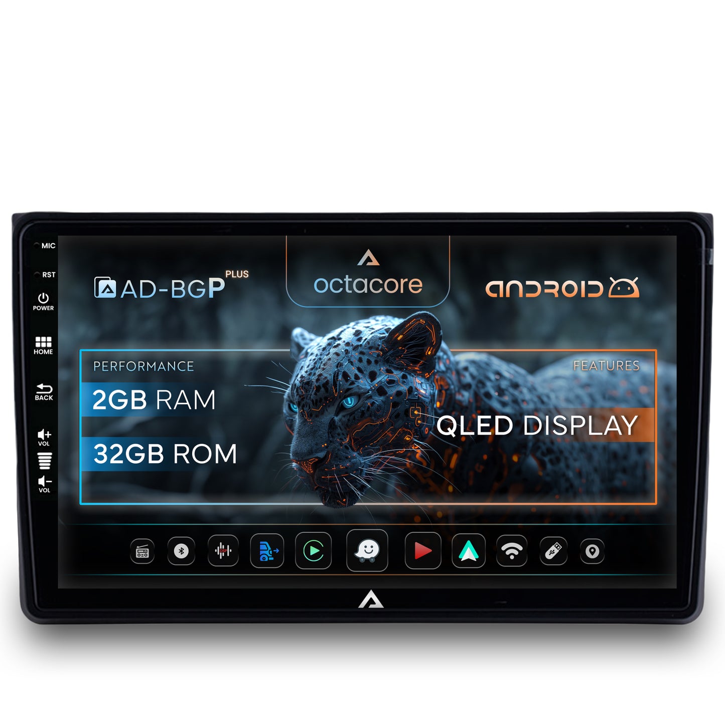 Navigatie Audi A4(B6/B7) / Seat Exeo, Android, P-Octacore / 2GB RAM + 32GB ROM, 9 Inch - AD-BGP9002+AD-BGRKIT425