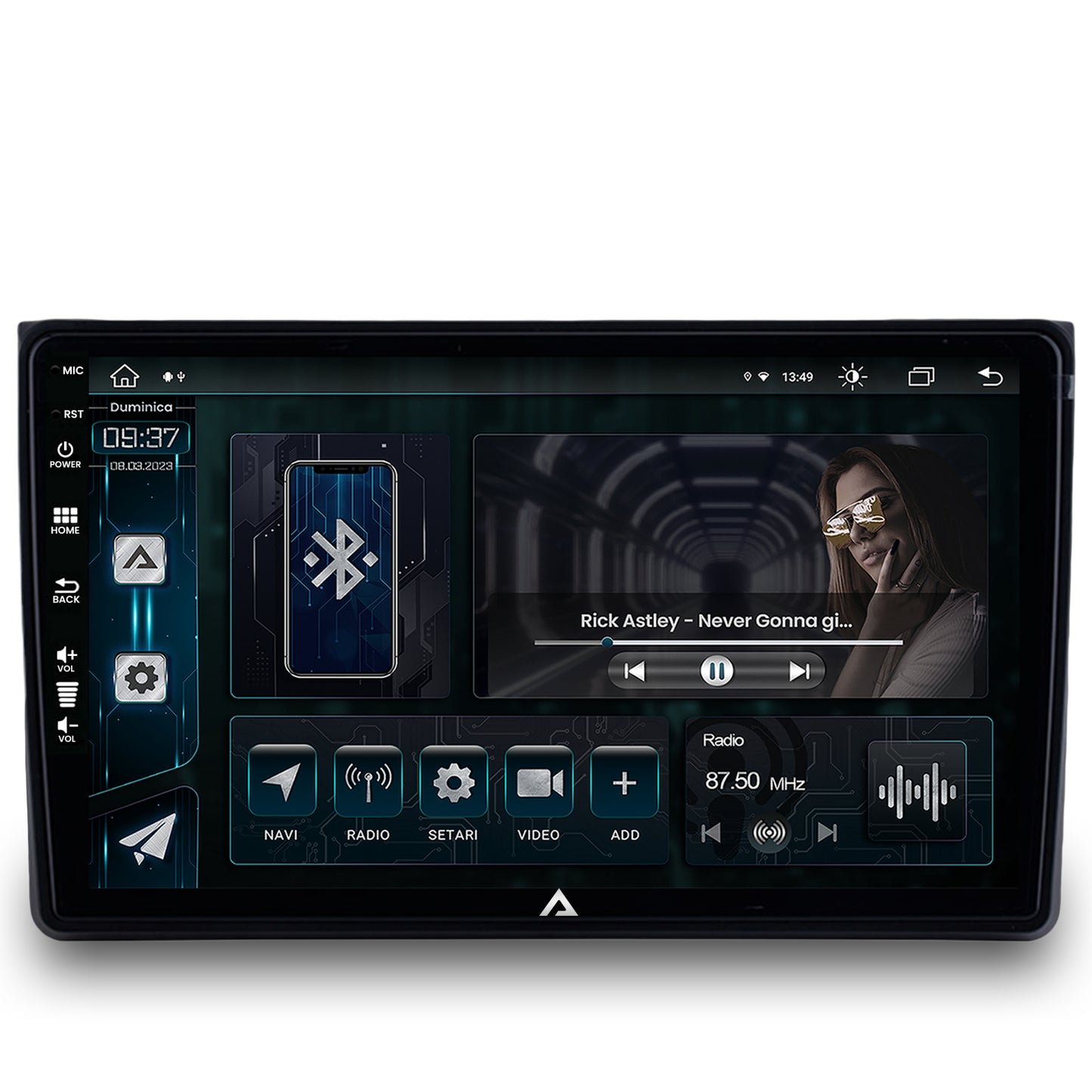 Navigatie Audi A4(B6/B7) / SEAT EXEO, Android, Z-Octacore / 8GB RAM + 256GB ROM, 9 Inch - AD-BGZ9008+AD-BGRKIT425