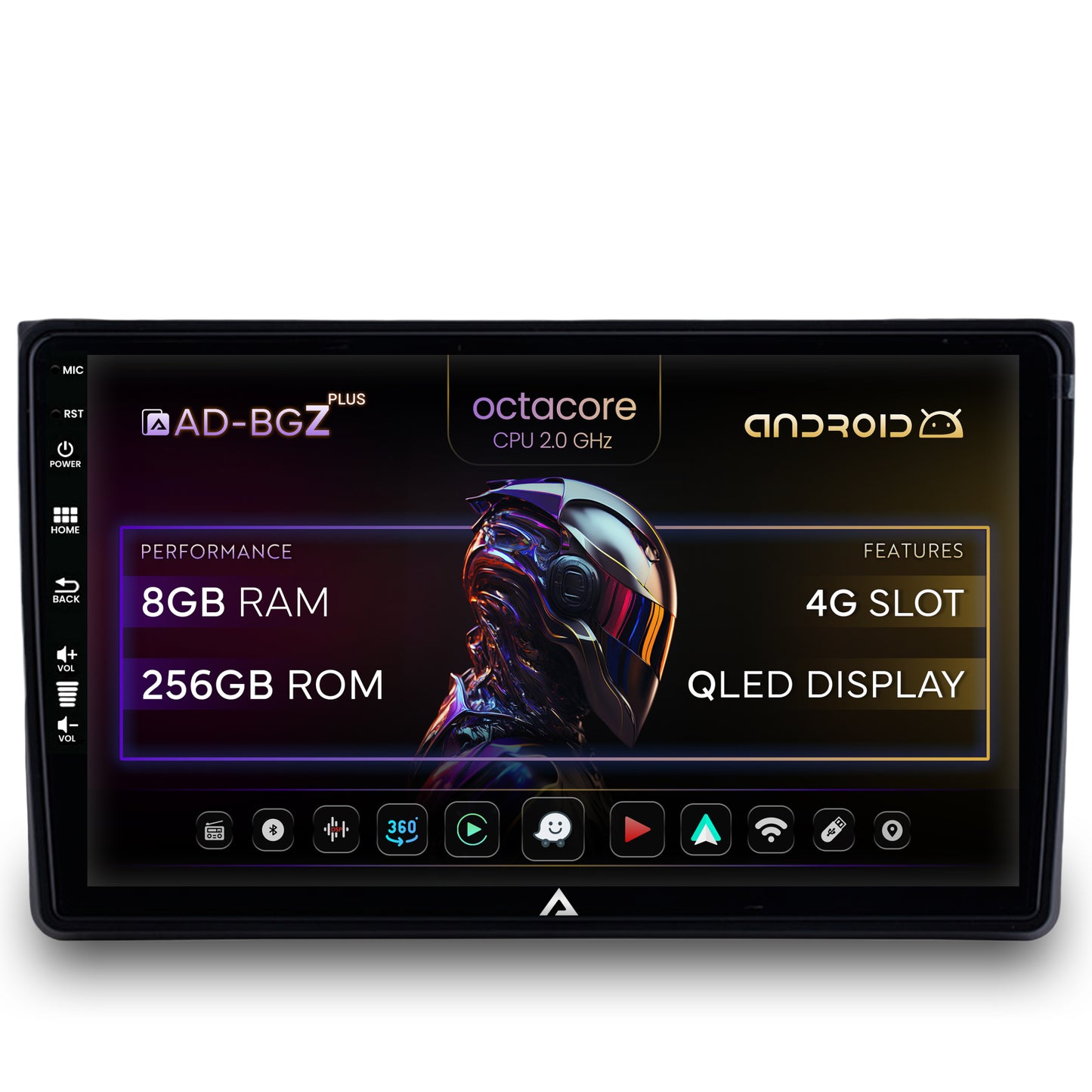 Navigatie Audi A4(B6/B7) / SEAT EXEO, Android, Z-Octacore / 8GB RAM + 256GB ROM, 9 Inch - AD-BGZ9008+AD-BGRKIT425