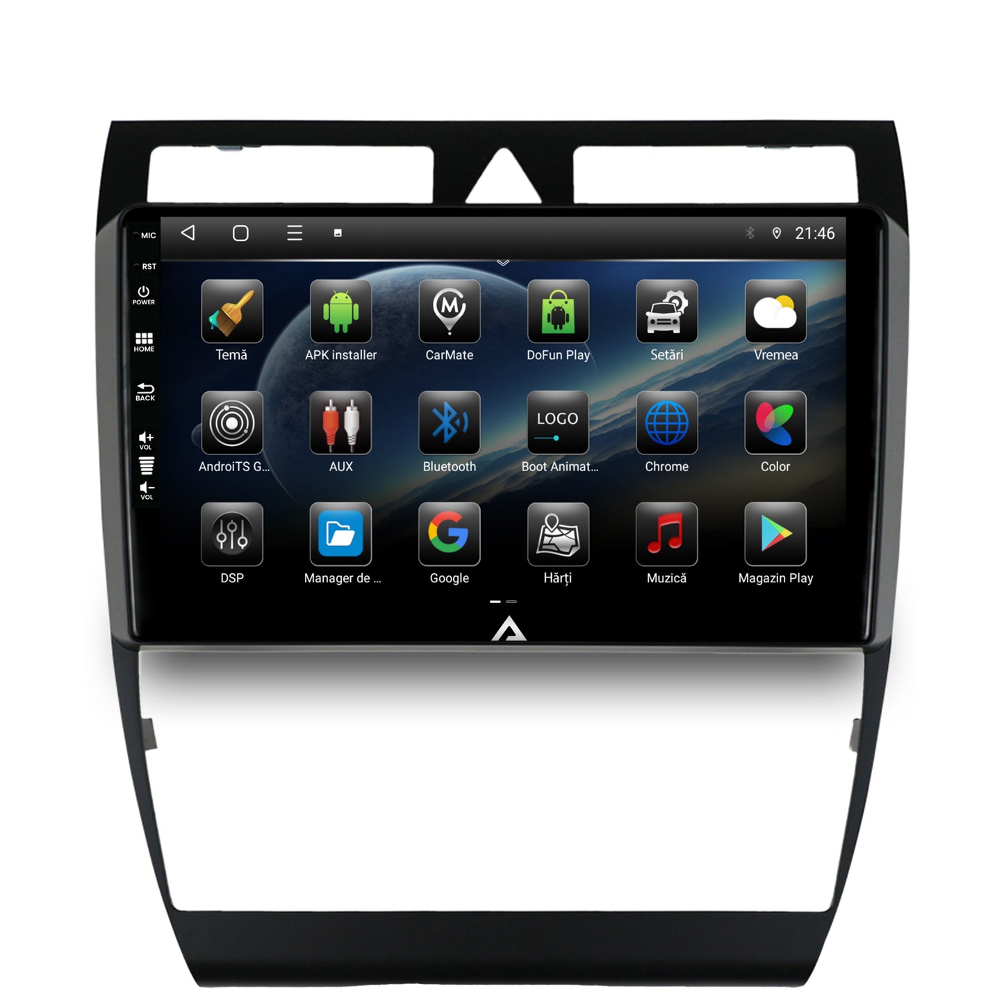 Navigatie Audi A6 (1999-2004), Android, E-Octacore / 2GB RAM + 32GB ROM, 9 Inch - AD-BGE9002+AD-BGRKIT429