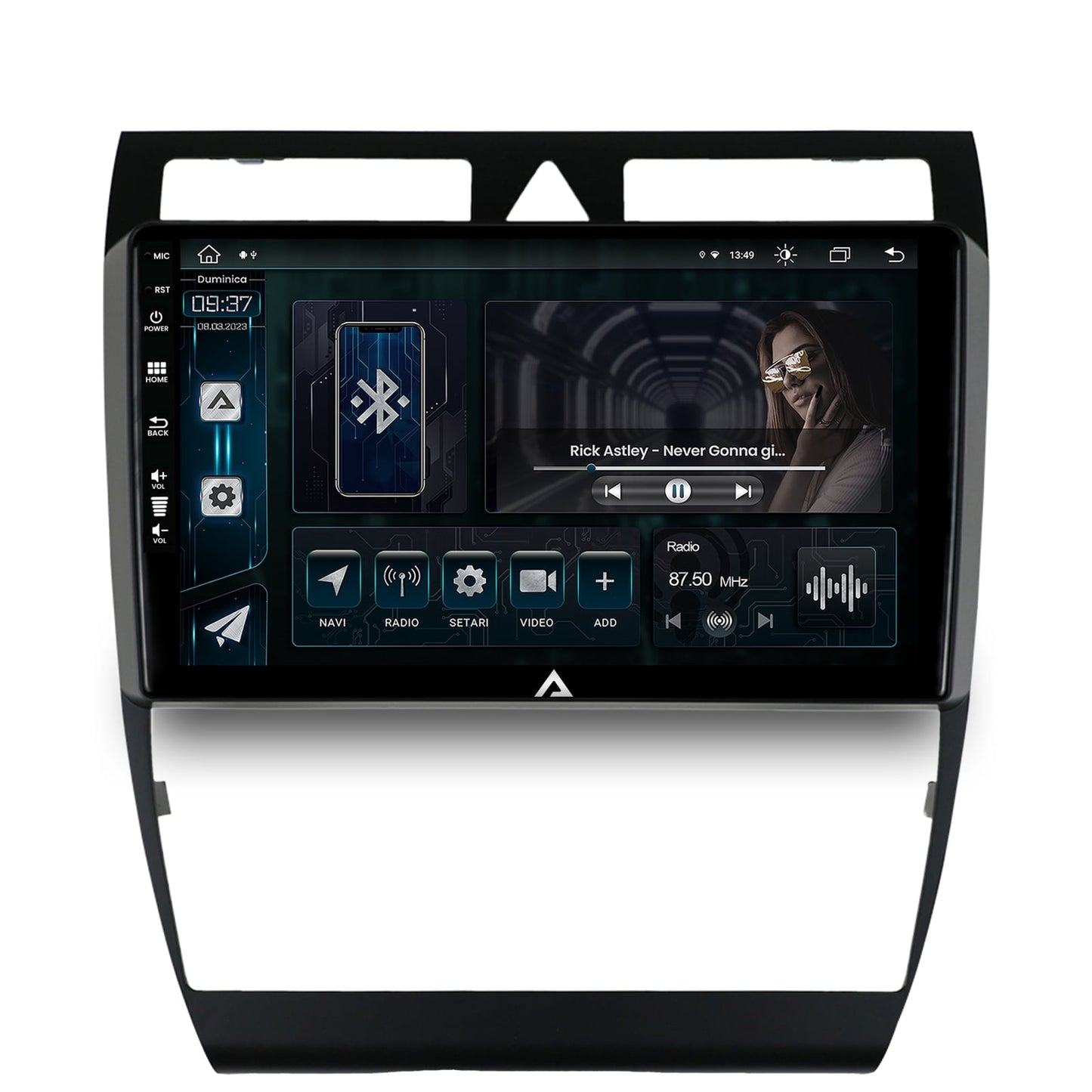 Navigatie Audi A6 (1999-2004), Android, Z-Octacore / 8GB RAM + 256GB ROM, 9 Inch - AD-BGZ9008+AD-BGRKIT429