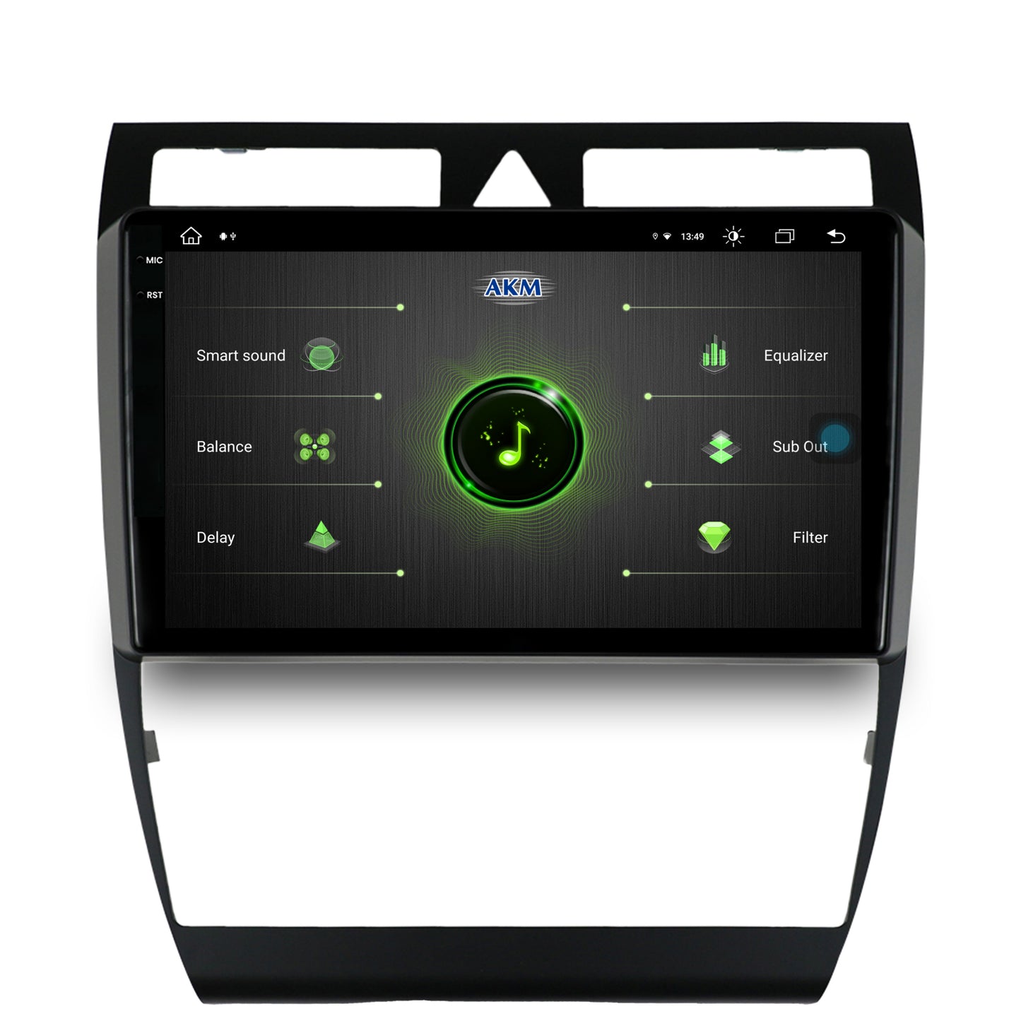 Navigatie Audi A6 (1999-2004), Android, V-Octacore / 4GB RAM + 64GB ROM, 9.5 Inch - AD-BGV9004+AD-BGRKIT429