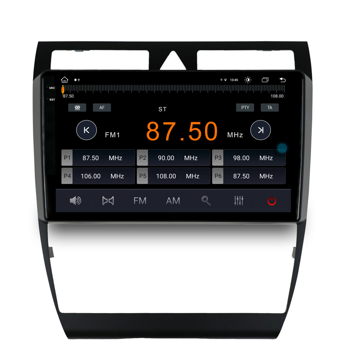 Navigatie Audi A6 (1999-2004), Android, X-octacore / 8GB RAM + 256GB ROM, 9.5 Inch - AD-BGX9008+AD-BGRKIT429