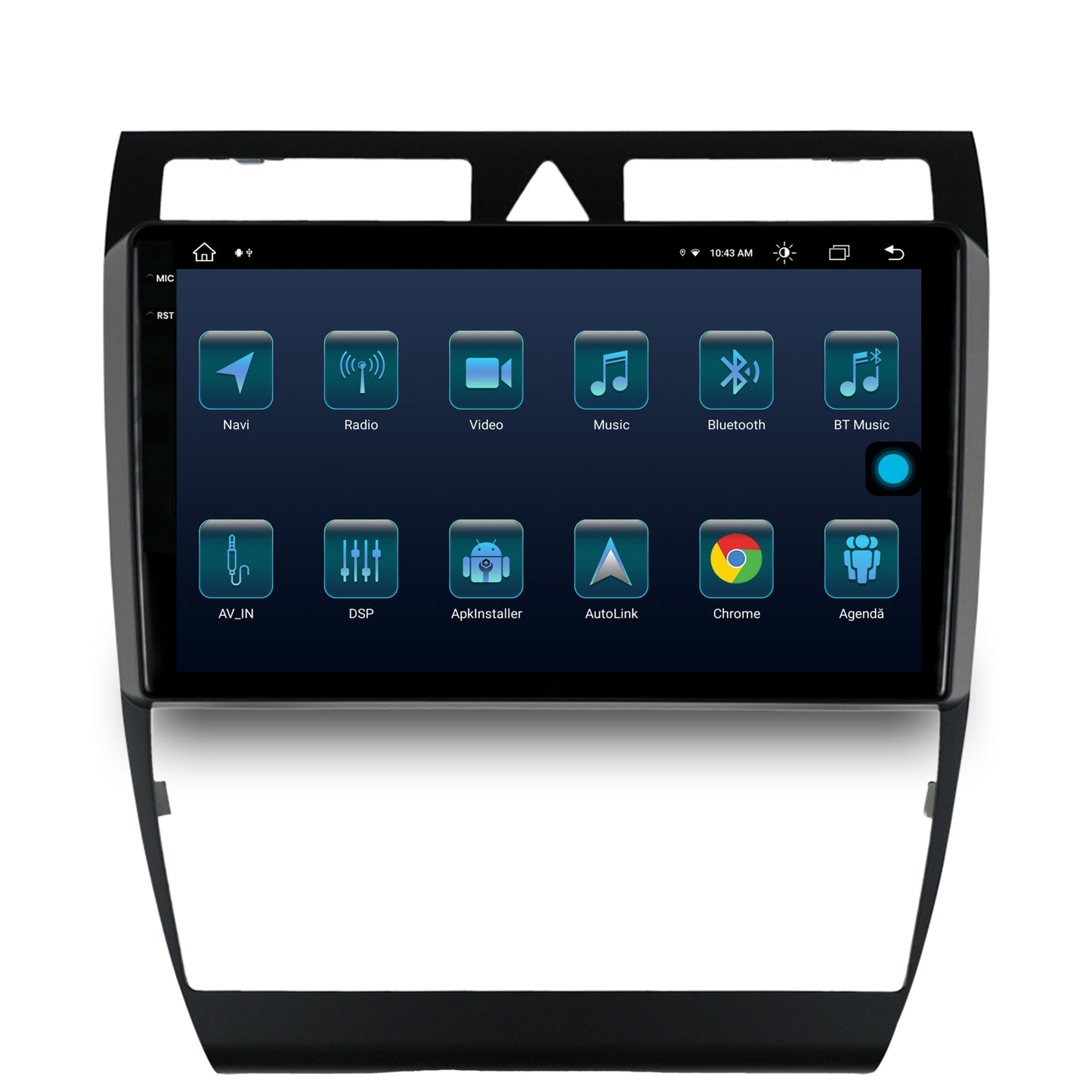 Navigatie Audi A6 (1999-2004), Android, X-octacore / 8GB RAM + 256GB ROM, 9.5 Inch - AD-BGX9008+AD-BGRKIT429