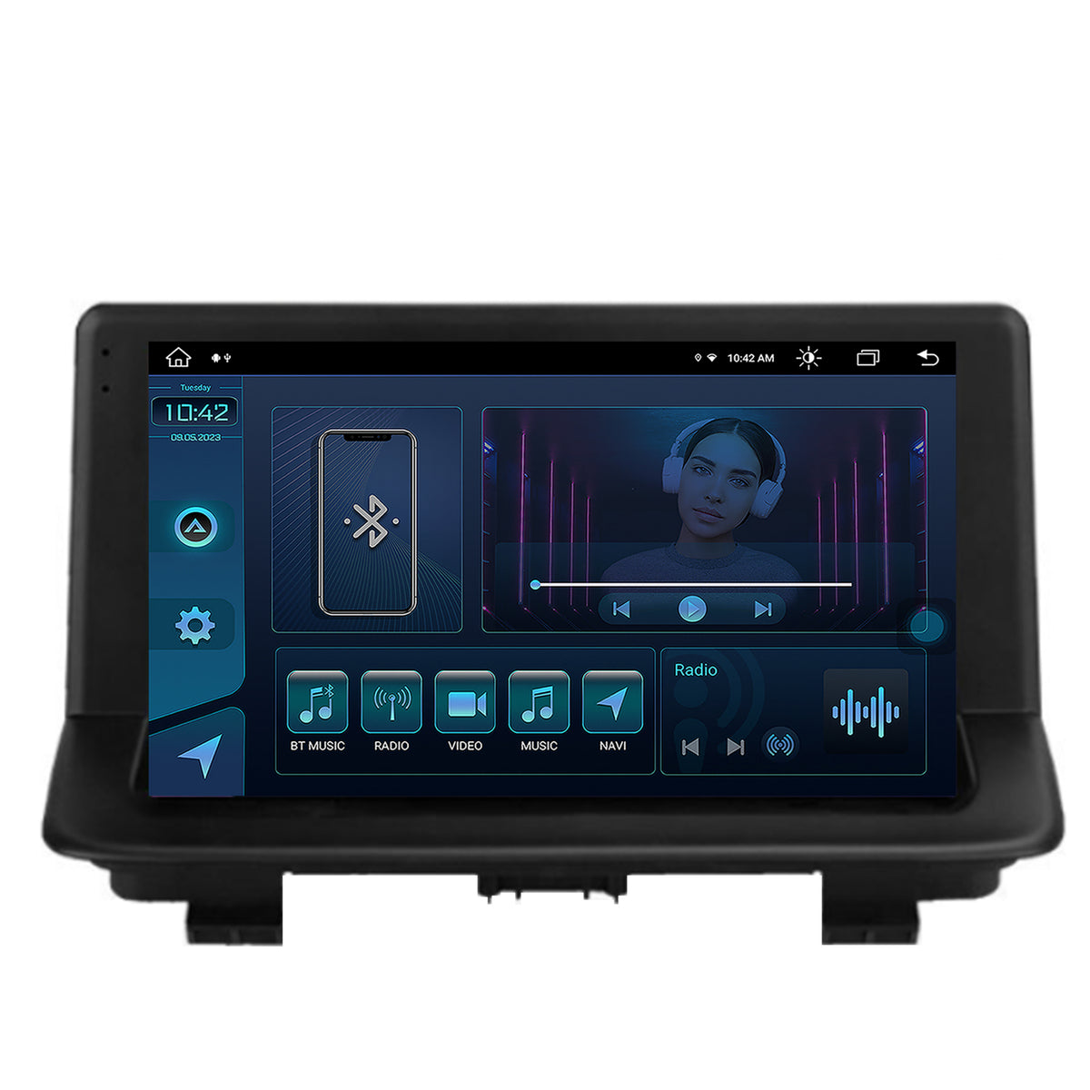Navigatie Audi Q3 (2011-2018), Android, X-octacore / 8GB RAM + 256GB ROM, 9.5 Inch - AD-BGX9008+AD-BGRKIT427