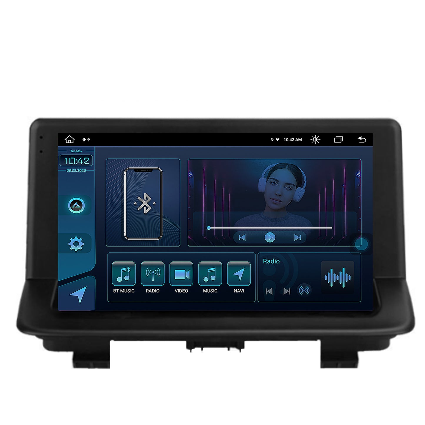 Navigatie Audi Q3 (2011-2018), Android, X-octacore / 8GB RAM + 256GB ROM, 9.5 Inch - AD-BGX9008+AD-BGRKIT427