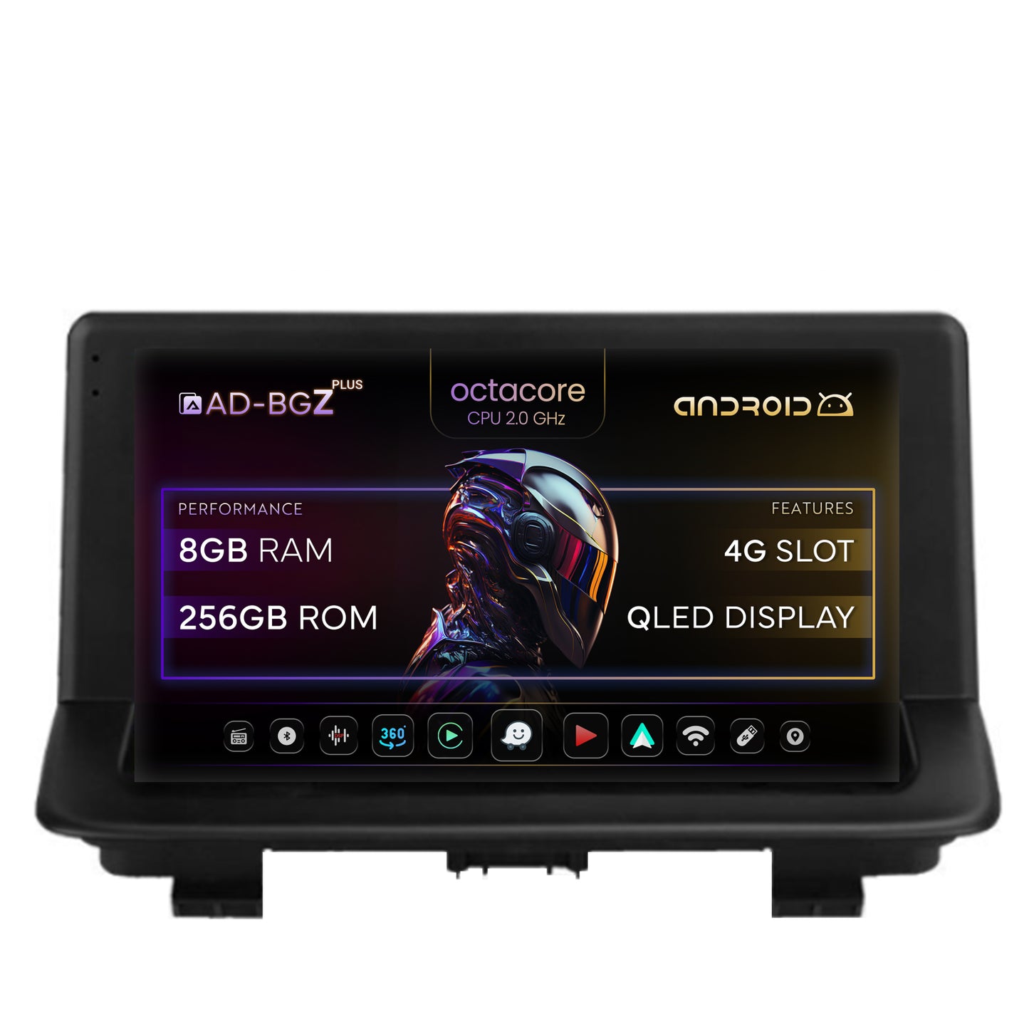 Navigatie Audi Q3 (2011-2018), Android, Z-Octacore / 8GB RAM + 256GB ROM, 9 Inch - AD-BGZ9008+AD-BGRKIT427