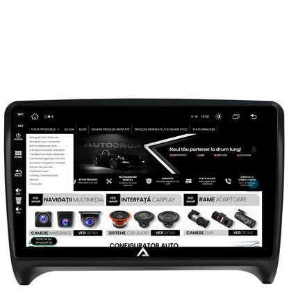 Navigatie Audi TT, Android, Z-Octacore / 8GB RAM + 256GB ROM, 9 Inch - AD-BGZ9008+AD-BGRKIT426