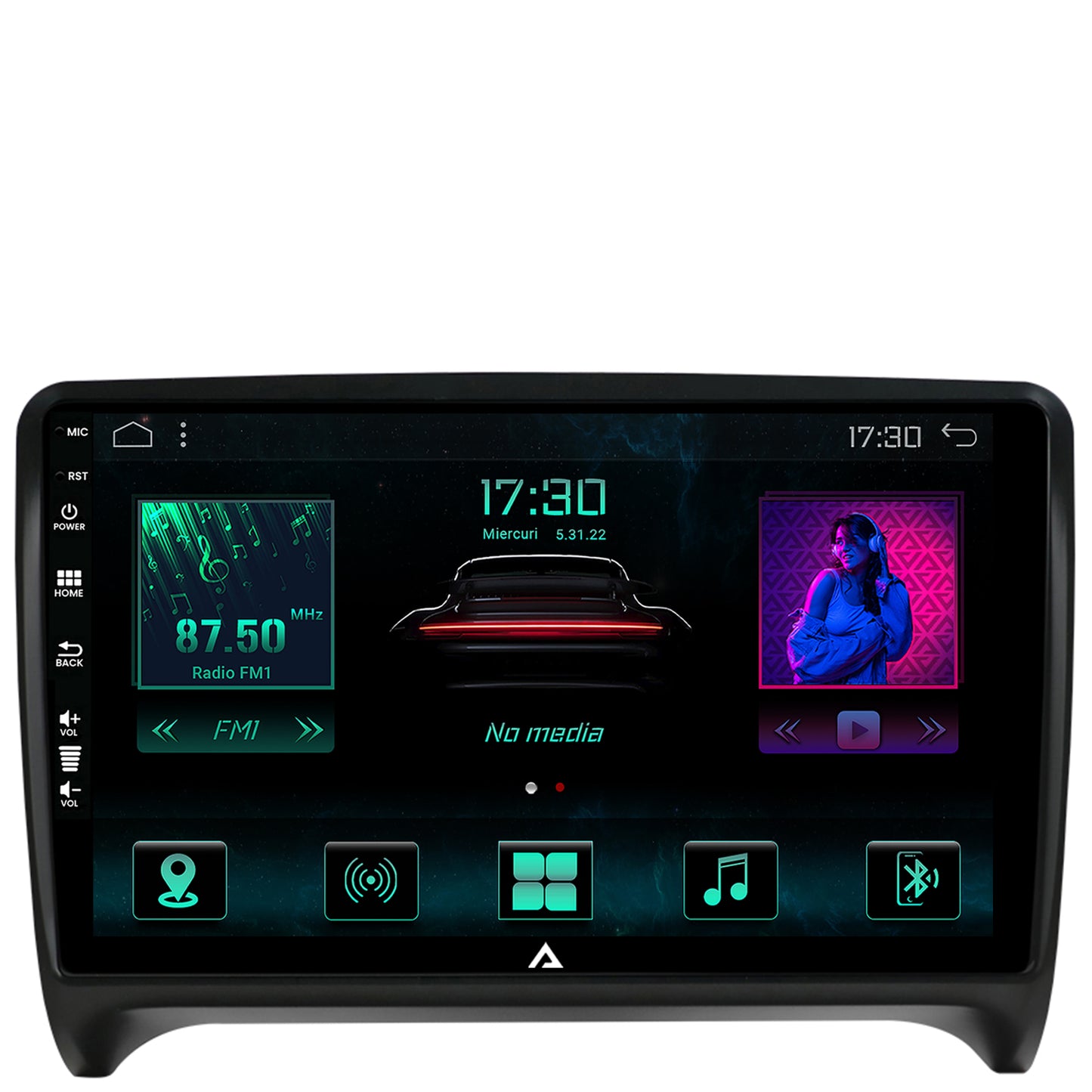 Navigatie Audi TT, Android, A-Octacore / 4GB RAM + 64GB ROM, 9 Inch - AD-BGA9004+AD-BGRKIT426