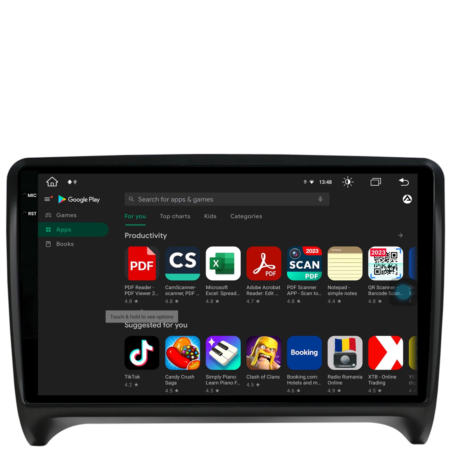 Navigatie Audi TT, Android, V-Octacore / 4GB RAM + 64GB ROM, 9.5 Inch - AD-BGV9004+AD-BGRKIT426