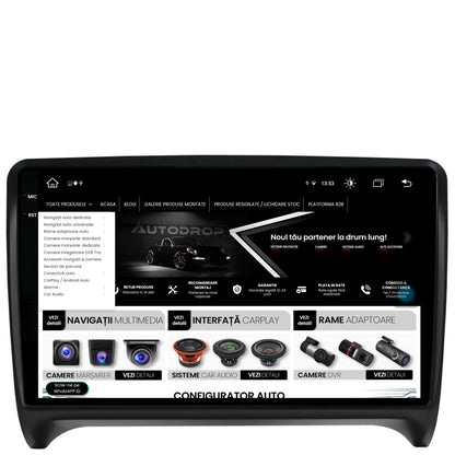 Navigatie Audi TT, Android, V-Octacore / 4GB RAM + 64GB ROM, 9.5 Inch - AD-BGV9004+AD-BGRKIT426