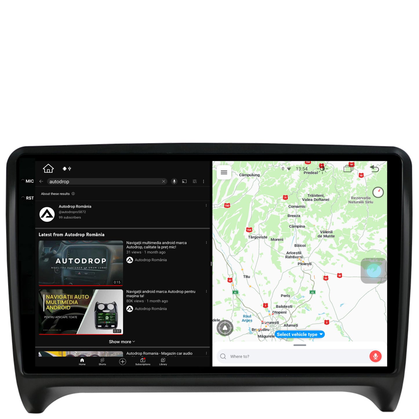 Navigatie Audi TT, Android, V-Octacore / 4GB RAM + 64GB ROM, 9.5 Inch - AD-BGV9004+AD-BGRKIT426