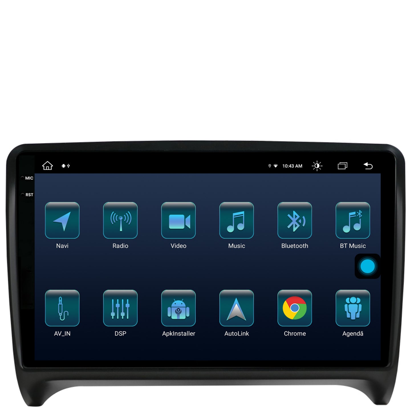 Navigatie Audi TT, Android, X-octacore / 8GB RAM + 256GB ROM, 9.5 Inch - AD-BGX9008+AD-BGRKIT426