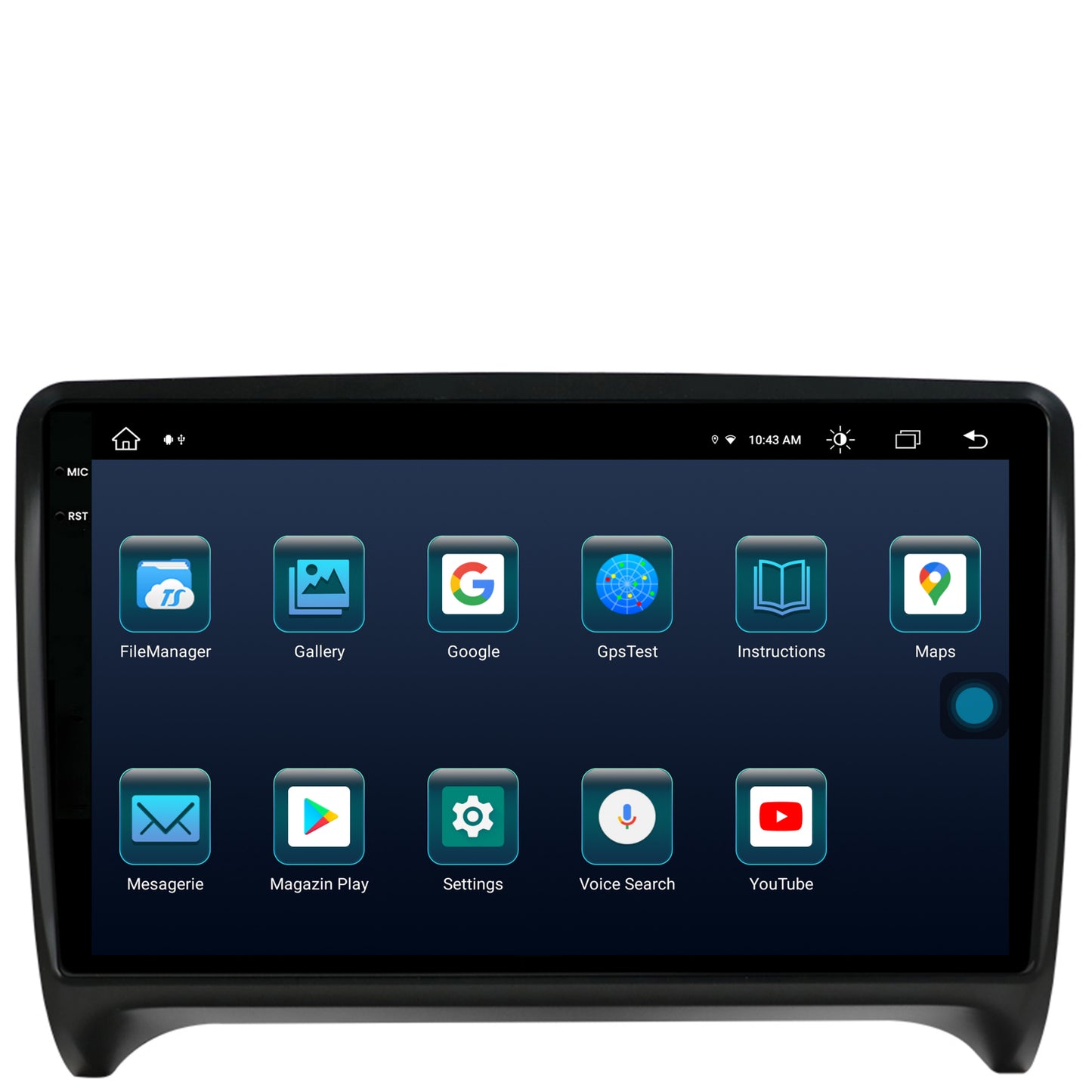 Navigatie Audi TT, Android, X-octacore / 8GB RAM + 256GB ROM, 9.5 Inch - AD-BGX9008+AD-BGRKIT426