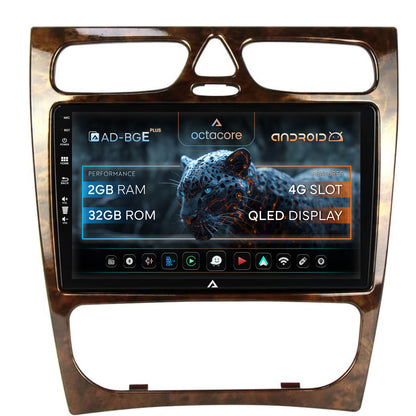 Navigatie Benz C Class (W203) (2002-2004), Android, E-Octacore / 2GB RAM + 32GB ROM, 9 Inch - AD-BGE9002+AD-BGRKIT416V3
