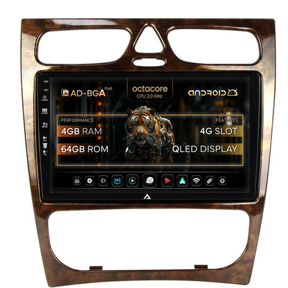 Navigatie Benz C Class (W203) (2002-2004), Android, A-Octacore / 4GB RAM + 64GB ROM, 9 Inch - AD-BGA9004+AD-BGRKIT416V3