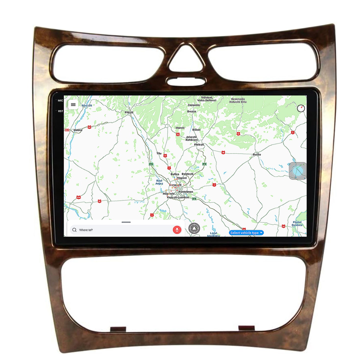 Navigatie Mercedes Benz CLK W209 (2000-2005), Android, V-Octacore / 4GB RAM + 64GB ROM, 9.5 Inch - AD-BGV9004+AD-BGRKIT416V4
