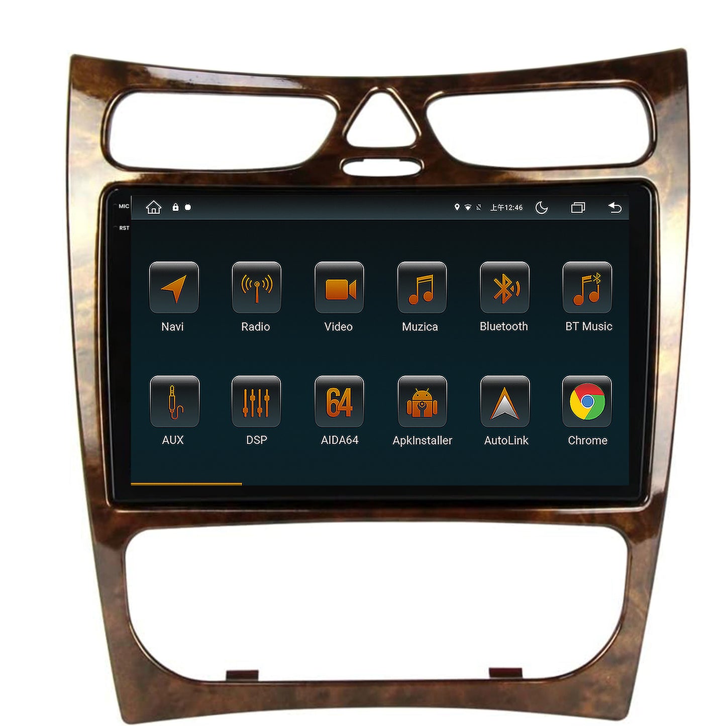 Navigatie Mercedes Benz CLK W209 (2000-2005), Android, V-Octacore / 4GB RAM + 64GB ROM, 9.5 Inch - AD-BGV9004+AD-BGRKIT416V4