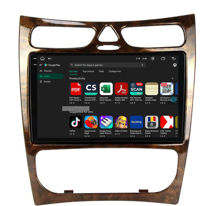 Navigatie Mercedes Benz CLK W209 (2000-2005), Android, V-Octacore / 4GB RAM + 64GB ROM, 9.5 Inch - AD-BGV9004+AD-BGRKIT416V4