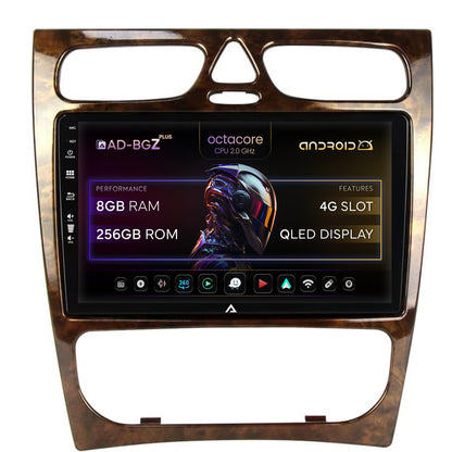 Navigatie Benz C Class (W203) (2002-2004), Android, Z-Octacore / 8GB RAM + 256GB ROM, 9 Inch - AD-BGZ9008+AD-BGRKIT416V3