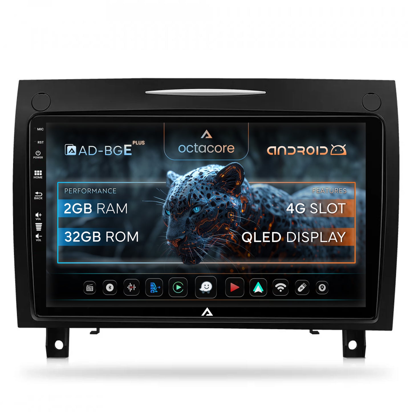 Navigatie Benz SLK (2006-2010), Android, E-Octacore / 2GB RAM + 32GB ROM, 9 Inch - AD-BGE9002+AD-BGRKIT406V2
