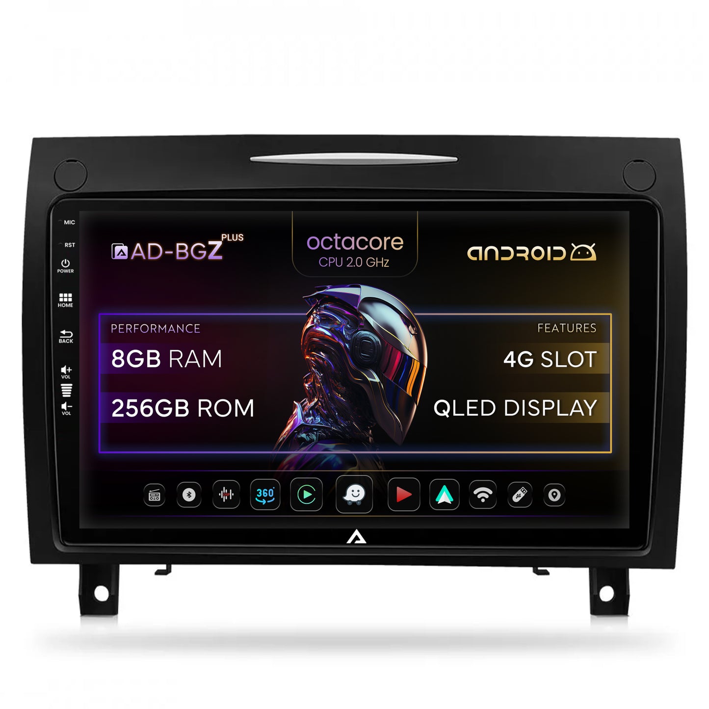 Navigatie Benz SLK (2006-2010), Android, Z-Octacore / 8GB RAM + 256GB ROM, 9 Inch - AD-BGZ9008+AD-BGRKIT406V2