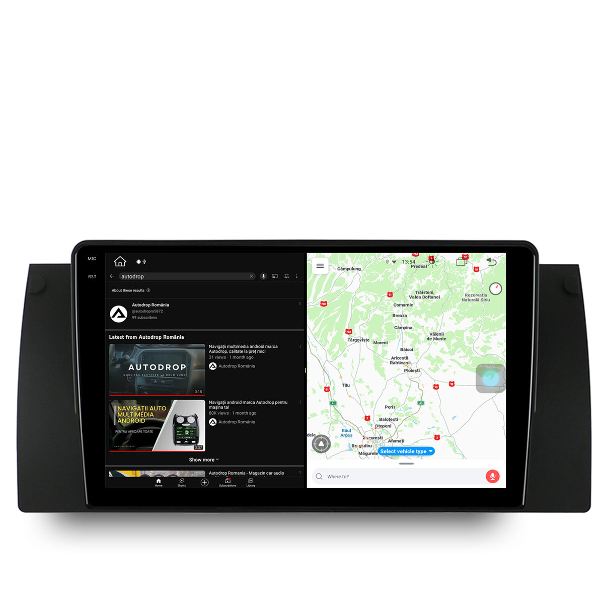 Navigatie BMW E39/E53/E38, Android, X-Octacore / 8GB RAM + 256GB ROM, 9.5 Inch - AD-BGX9008+AD-BGRKIT396