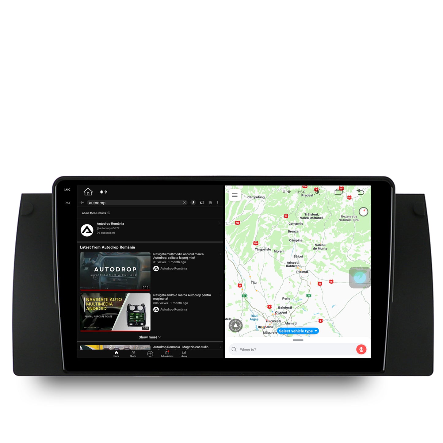 Navigatie BMW E39/E53/E38, Android, X-Octacore / 8GB RAM + 256GB ROM, 9.5 Inch - AD-BGX9008+AD-BGRKIT396