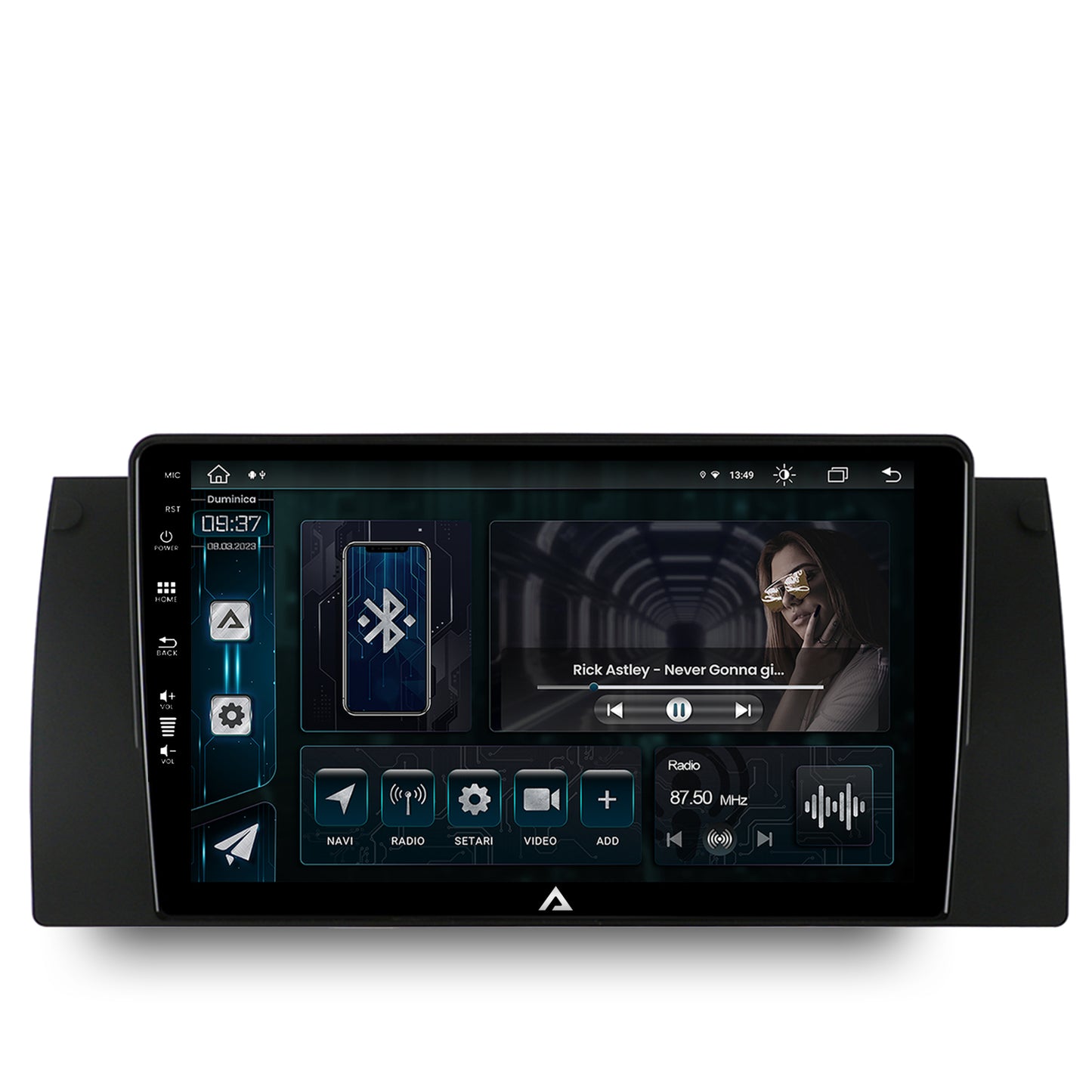 Navigatie BMW E39/E53/E38, Android, Z-Octacore / 8GB RAM + 256GB ROM, 9 Inch - AD-BGZ9008+AD-BGRKIT396