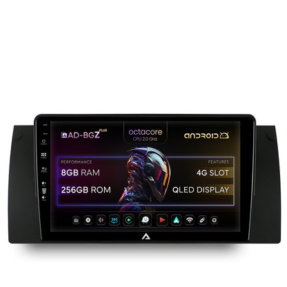 Navigatie BMW E39/E53/E38, Android, Z-Octacore / 8GB RAM + 256GB ROM, 9 Inch - AD-BGZ9008+AD-BGRKIT396