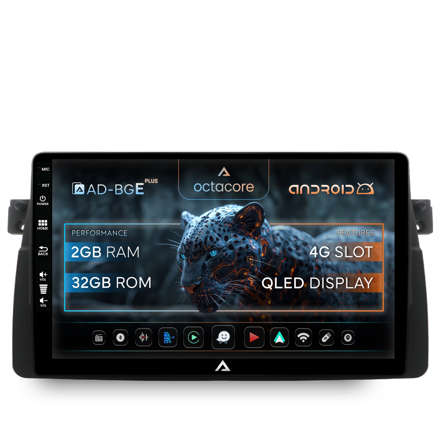 Navigatie BMW E46, Android, E-Octacore / 2GB RAM + 32GB ROM, 9 Inch - AD-BGE9002+AD-BGRKIT397