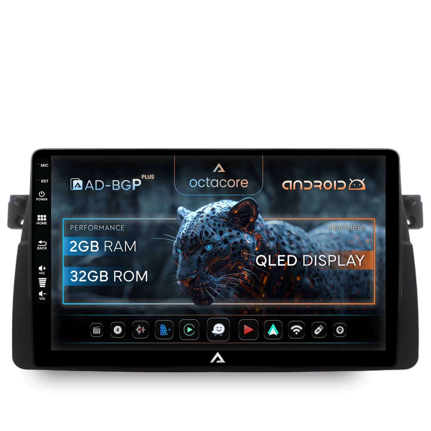 Navigatie BMW E46, Android, P-Octacore / 2GB RAM + 32GB ROM, 9 Inch - AD-BGP9002+AD-BGRKIT397