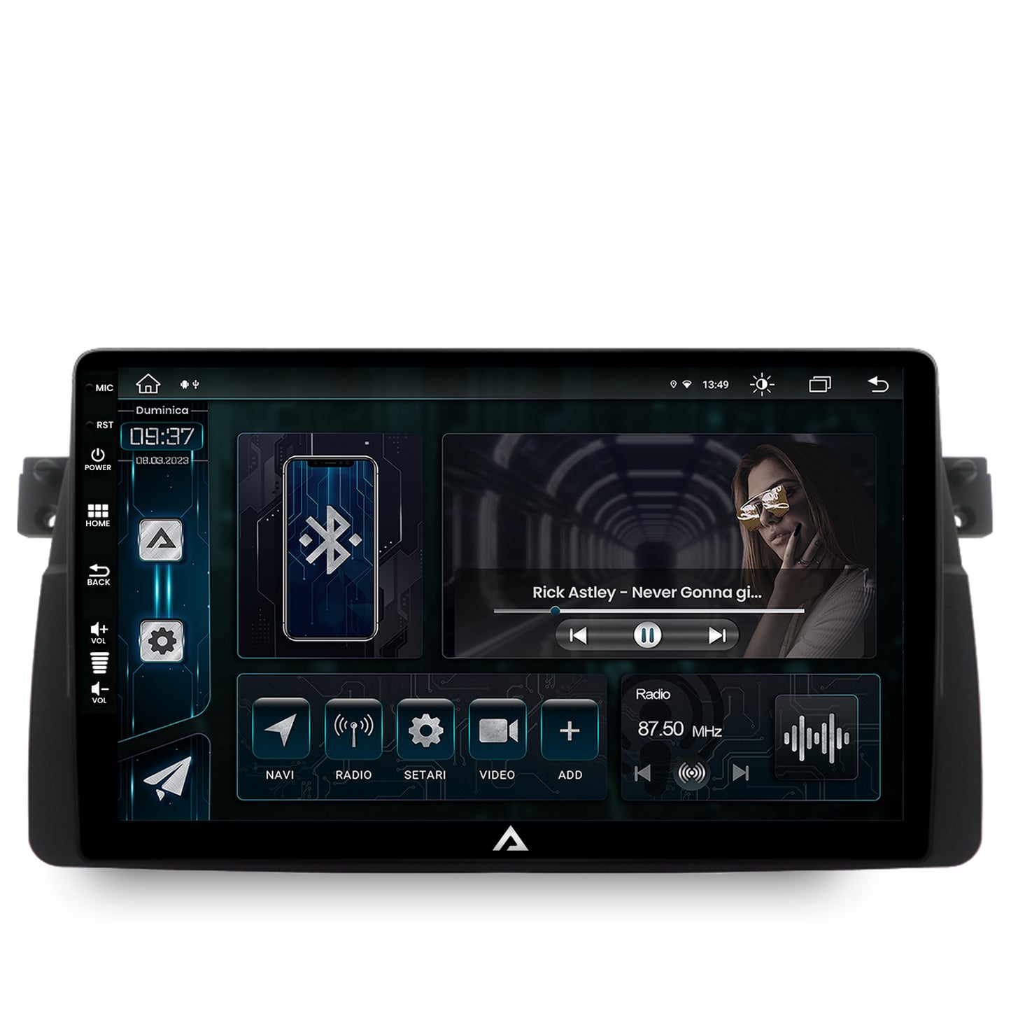 Navigatie BMW E46, Android, Z-Octacore / 8GB RAM + 256GB ROM, 9 Inch - AD-BGZ9008+AD-BGRKIT397