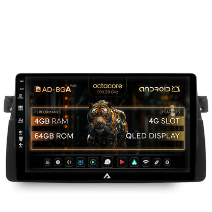 Navigatie BMW E46, Android, A-Octacore / 4GB RAM + 64GB ROM, 9 Inch - AD-BGA9004+AD-BGRKIT397