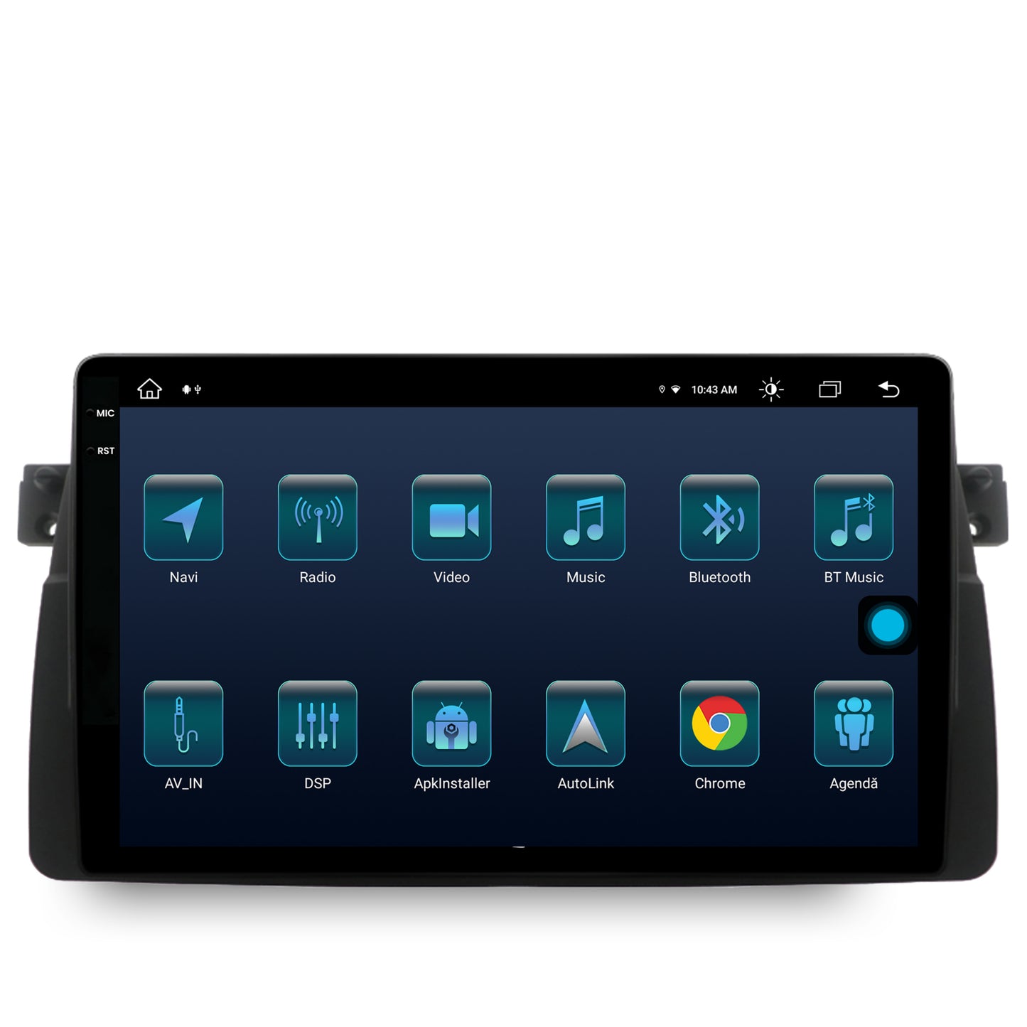 Navigatie BMW E46, Android, X-Octacore / 8GB RAM + 256GB ROM, 9.5 Inch - AD-BGX9008+AD-BGRKIT397