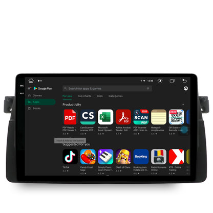 Navigatie BMW E46, Android, X-Octacore / 8GB RAM + 256GB ROM, 9.5 Inch - AD-BGX9008+AD-BGRKIT397