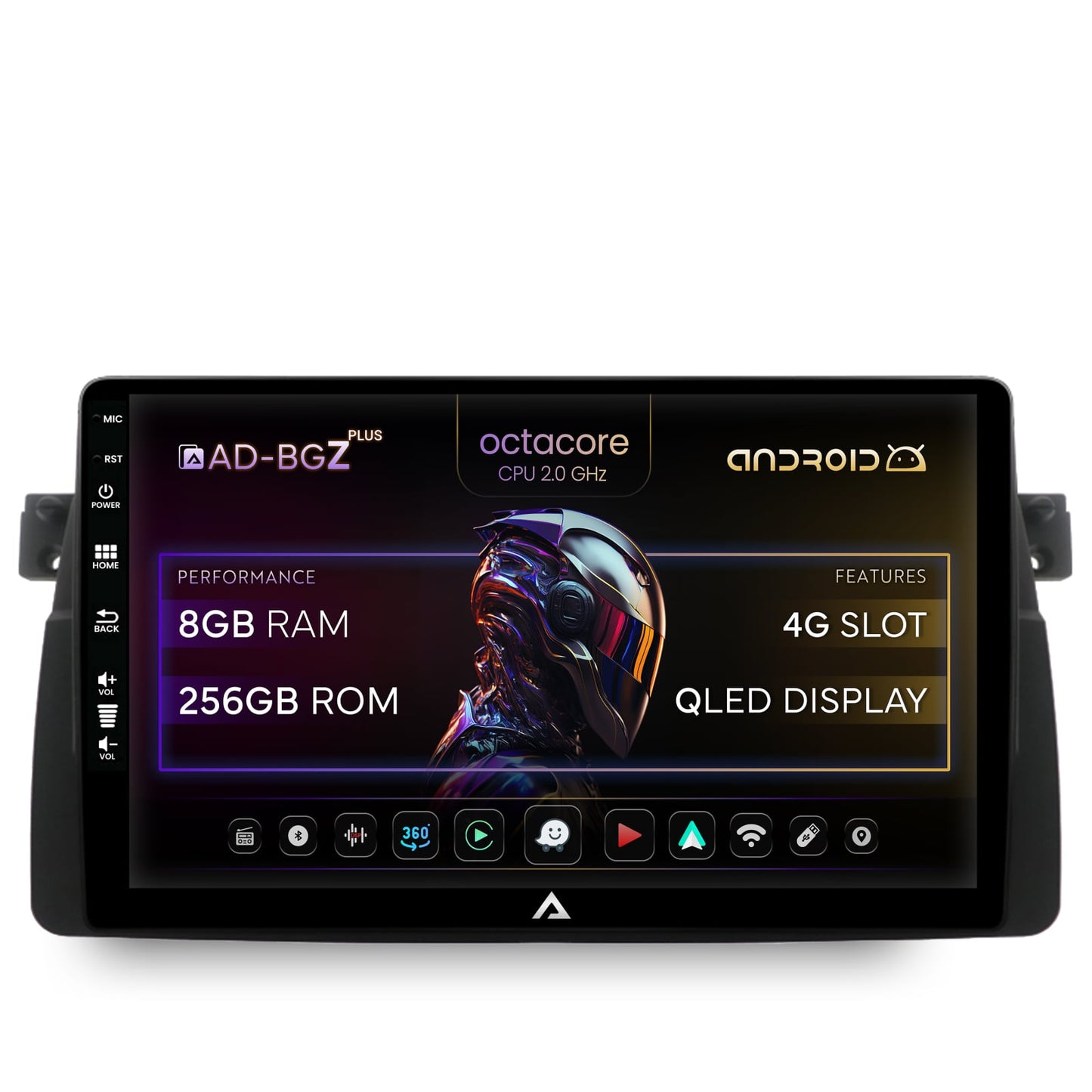 Navigatie BMW E46, Android, Z-Octacore / 8GB RAM + 256GB ROM, 9 Inch - AD-BGZ9008+AD-BGRKIT397