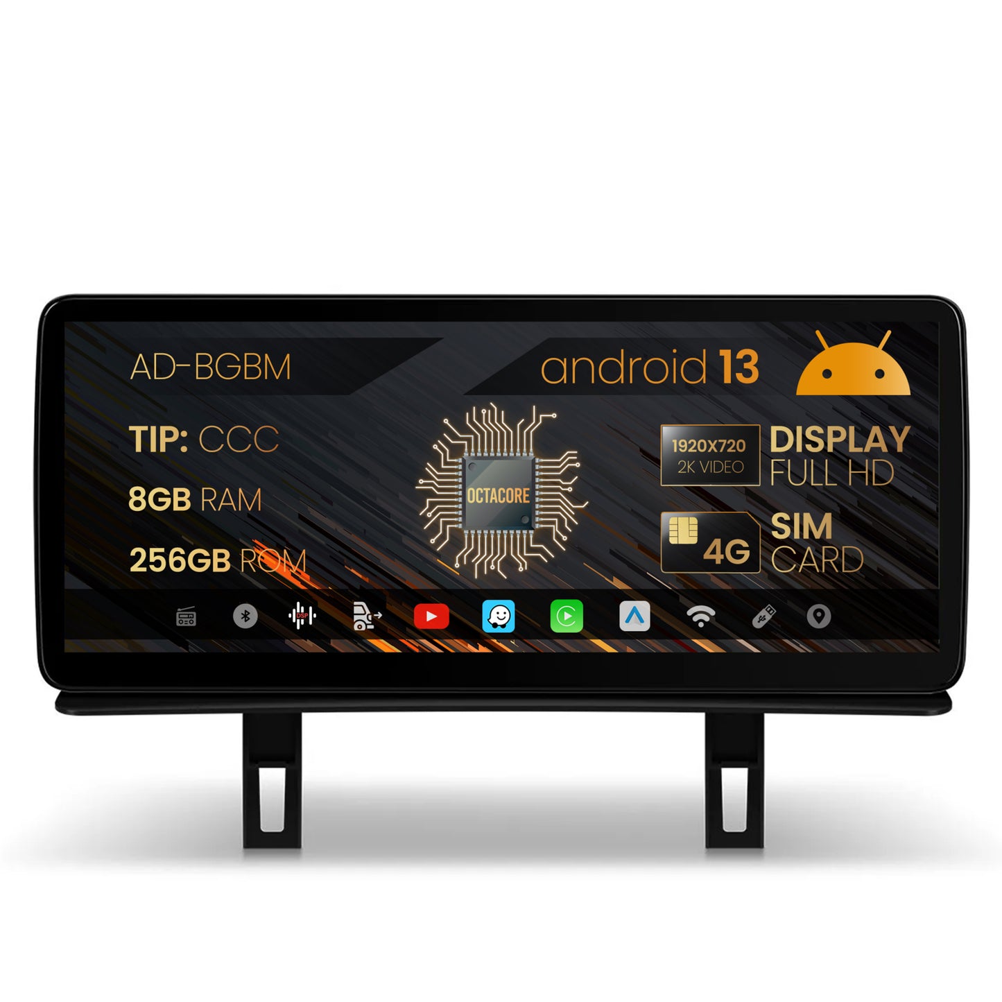 Navigatie BMW Seria 1 E87 (2006-2012), Varianta CCC, Android 13, BM-Octacore / 8GB RAM + 256GB ROM, 12.3" Inch - AD-BGBM12008CC+AD-BGRKITBM005