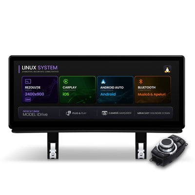 Navigatie BMW Seria 1 E87 (2006-2012), Linux OS & OEM, Varianta iDrive, CarPlay & Android Auto Wireless, MirrorLink, Camera AHD, 12.3 Inch - AD-BGBMLNX12+AD-BGRKITBM005